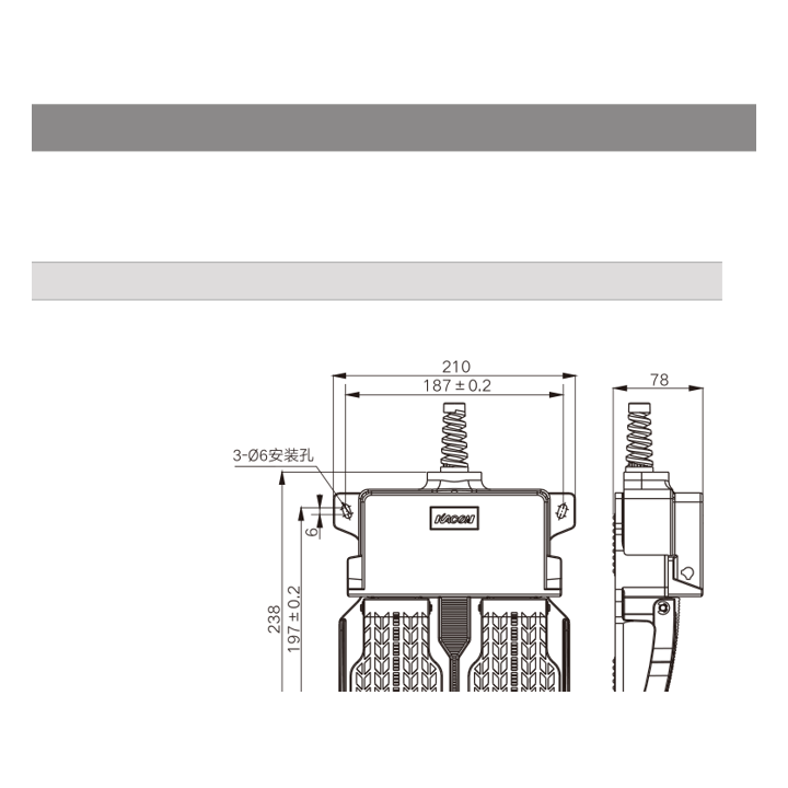 HRF-HD5 dimensions & wiring