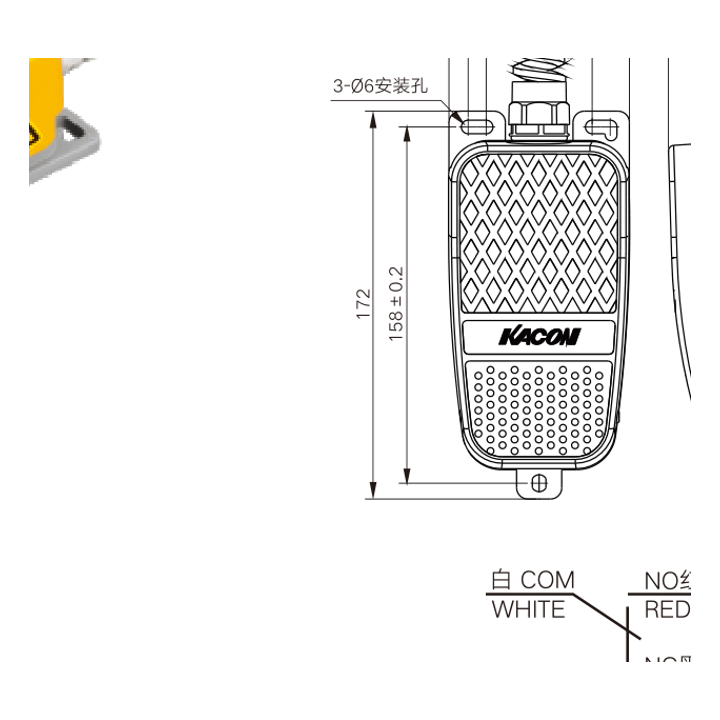 HRF-MD3 dimensions & wiring